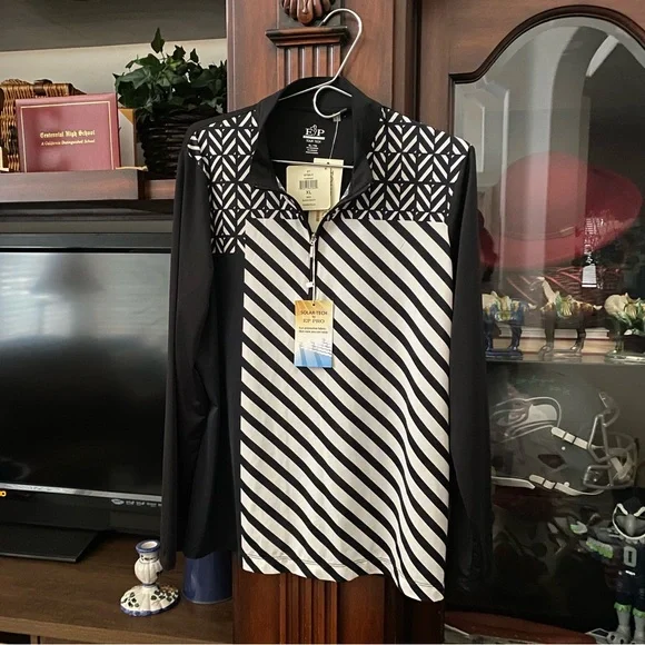 EP Pro Golf Long Sleeve Top Women’s XL Tour Tech UV Protection Moisture Wicking - Picture 1 of 4